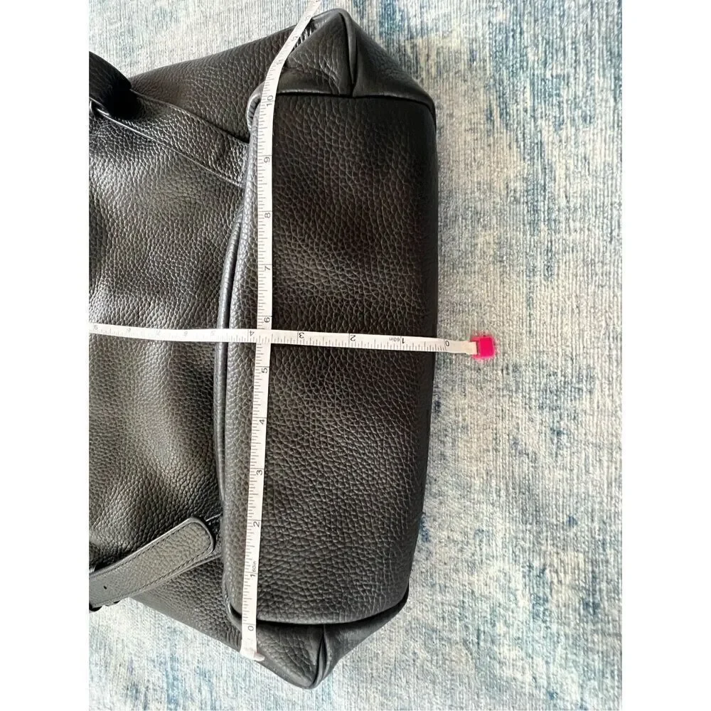 Marc Jacobs Black Pebbled 100% Cow Leather Pike Place Backpack